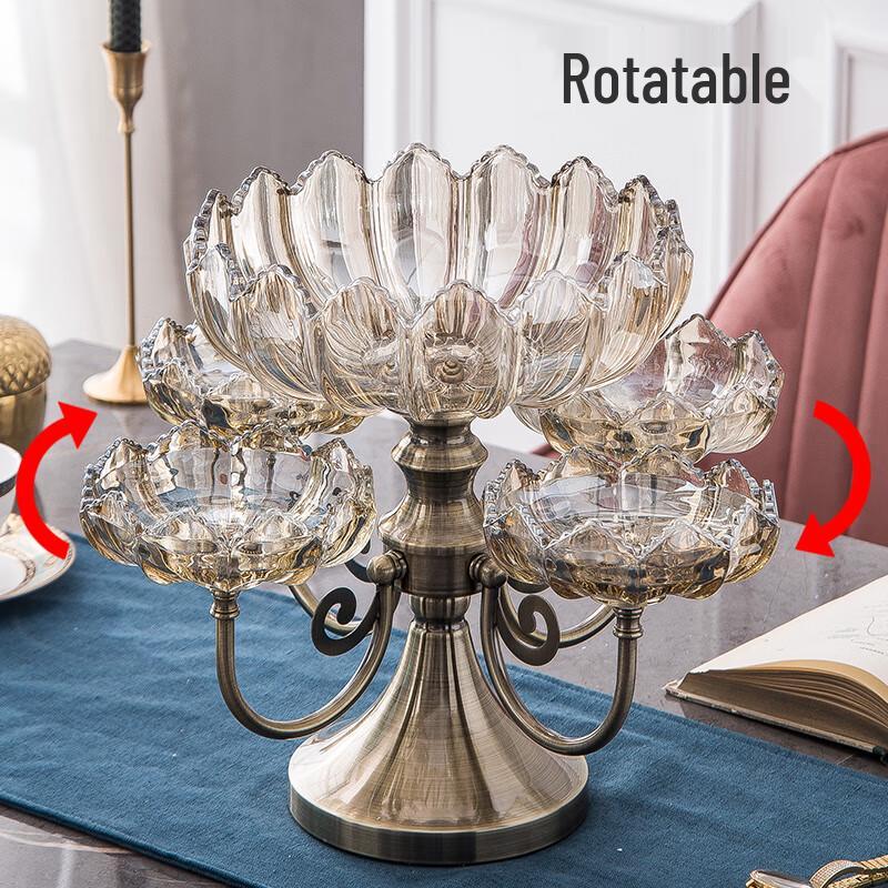 Naijiang Crystal Glass Multi-layer Fruit Plate
