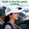 Sun Protection Solar Fan Cap Mesh Fishing Hat Cooling Technology Summer Fan Sunhat  Sport