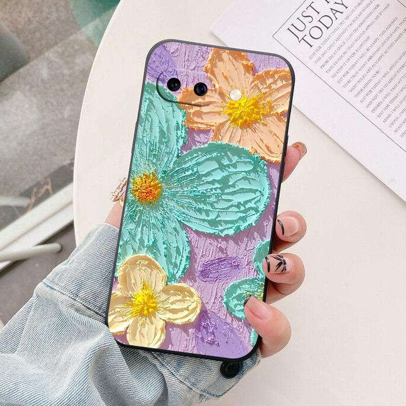 For Google Pixel 9a Case Black Silicon Soft TPU Phone Cases for Google Pixel 9a 9 A Protective Back Shells Coque Pixel9A Fundas