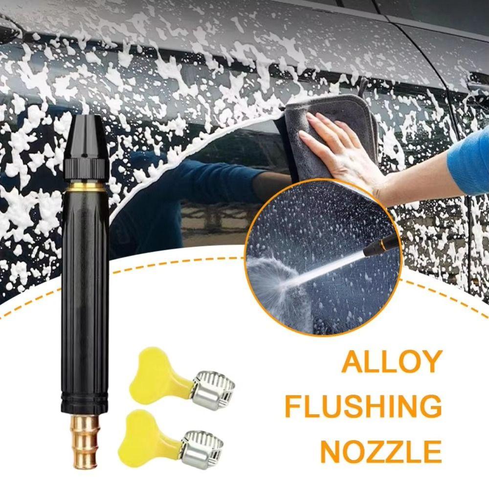 Adjustable Car Wash Nozzle Direct Spray Adjustable Nipple Type Garden Watering Hose  Home Use