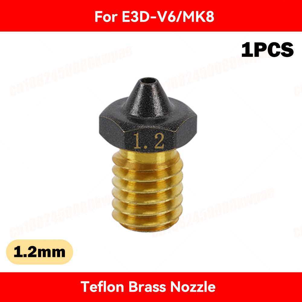 E3D V6 3D Printer High Flow Brass Nozzle, Hardened Steel Copper-Plated CHT Extruder Head, Clearance Sale.