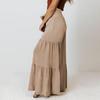 Damen Freizeitmode Alles- Tägliche Falten- Weiter Bein- Monochrom Hosen