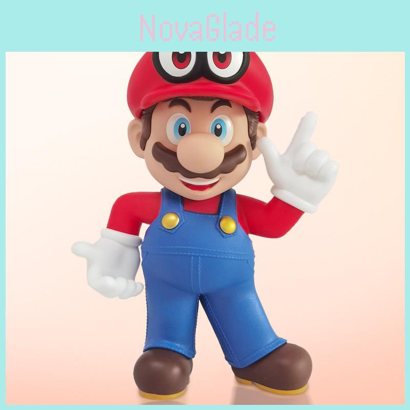 Große Mario Super Mario Spielfigur Pvc Heimdeko Sammlerstück Display 27x38cm