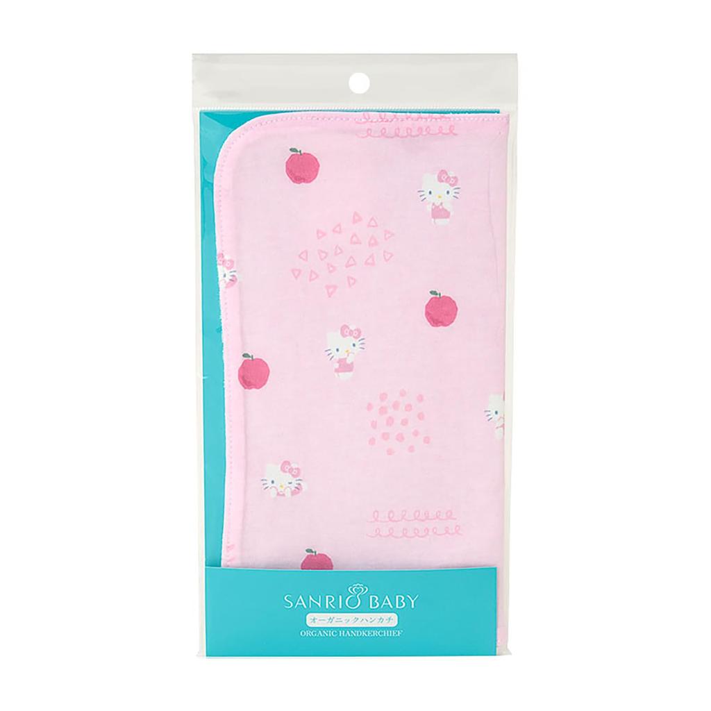 Sanrio Baby Organic Hello W X D X Baby Product 306525 Skin-Friendly Handkerchief, Kitty, Cotton, Approx. 9.9" 0.2" 9.9" H, Gift, 100% Cotton,
