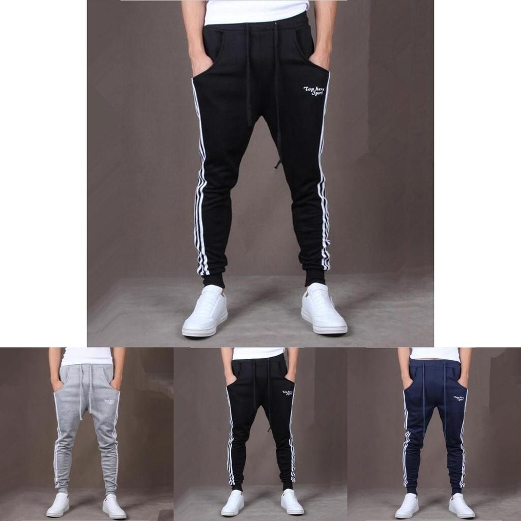 Breathable Cotton Blend Mens Sport Pants Long Trousers For Ultimate Comfort