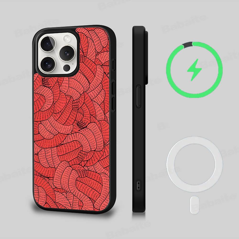 Polly Nor Print Magnetic Phone Case For IPhone 17 Pro Max 16 15 14 Plus 13 12 11 Pro Max For Magsafe Cover
