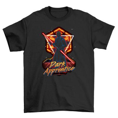 Retro Dark Apprentice T-Shirt Mens Womens Tees Top - Embrace the Dark Side In Style! Funny, Unisex Pr