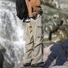 Men's High Street Tactical Cargo Pants - Autumn/Winter Pleated Outdoor Style