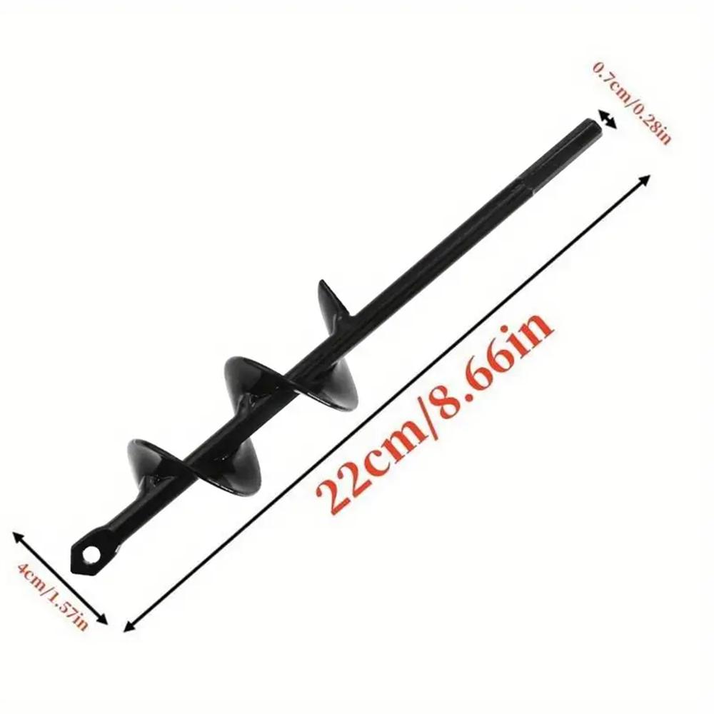 

Садовый спиральный бур с шестигранным приводом 3/8 дюйма, инструмент для посадочных ям, аксессуары для сверл по рыхлому грунту