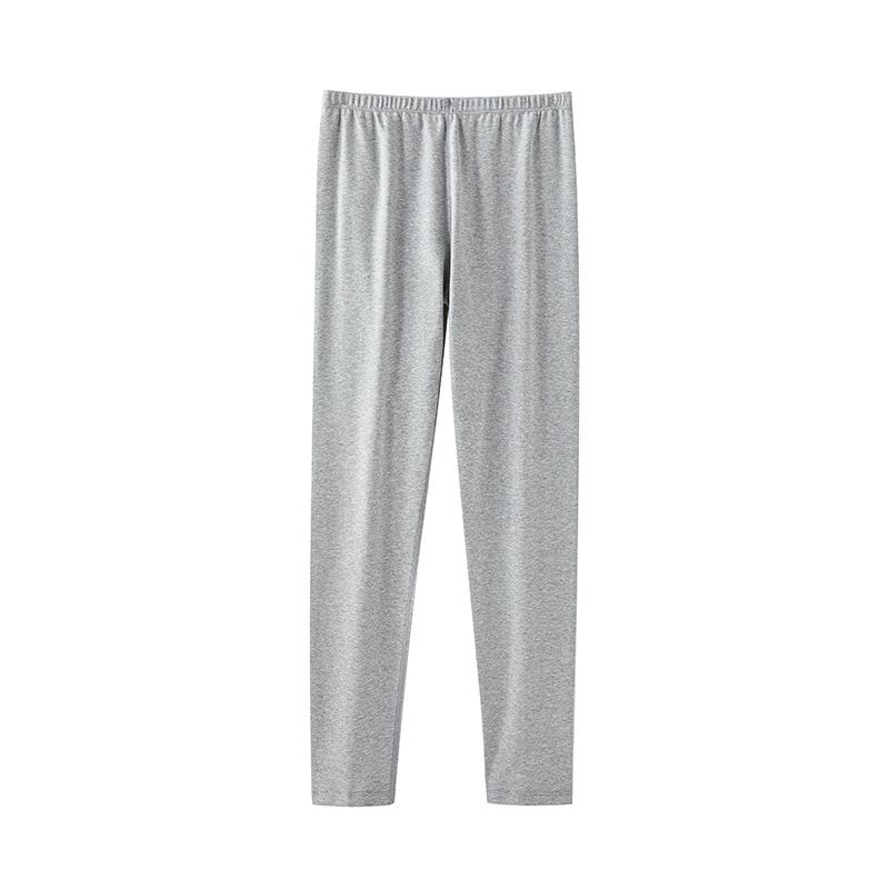 Pantalones cálidos de otoño para mujer de algodón puro extra grueso de talla grande 250g - Capa base antibacteriana