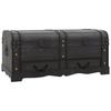 VidaXL Coffre de rangement en bois Large Noir 60797