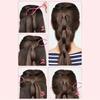 8 Pcs Hair Styling Brush and Comb Set with 4 Topsy Tail Tools, Bristle Teasing Brush, Edge Brush, 2 Metal Pin Rat Tail Combs