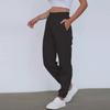 Damen High Waist Locker Sportbekleidungshose Jogginghose Modisch Lässig Mit Taschen