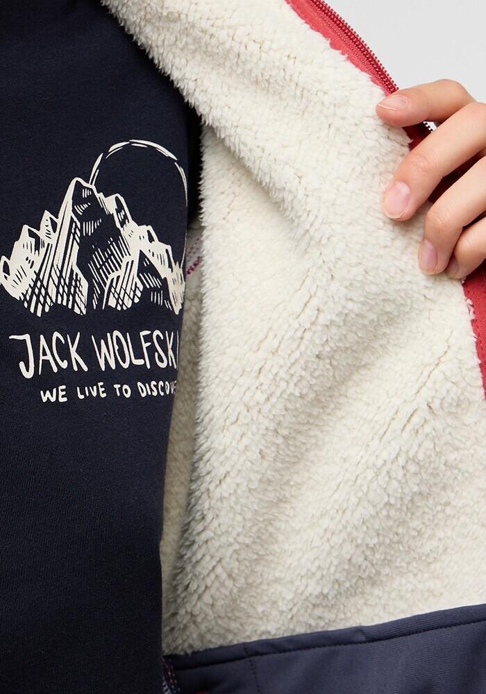 Jacket Jack Wolfskin Kaminfeuer Jacket Women Red Coral