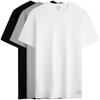Minimalist Printed Cotton Slim Fit Home Short Sleeve Pajama Top Men Tops Space-Black Marble-Gray Moonlight-White NP2208O-MP1