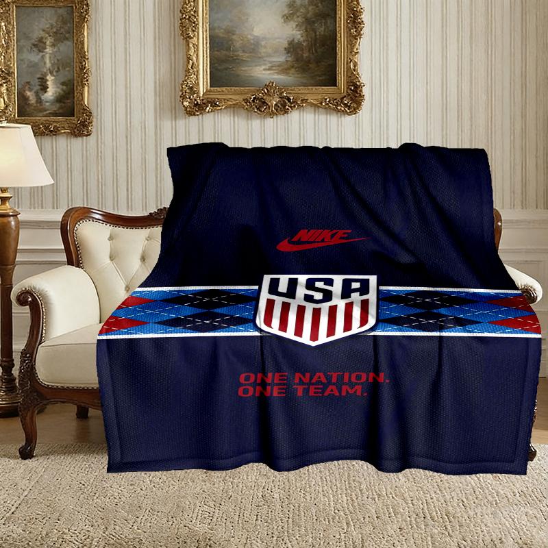 1pc Comfortable Home Print Throw Blanket, Rangers FC Blanket For Bed and Sofa Use, Special Present For Family