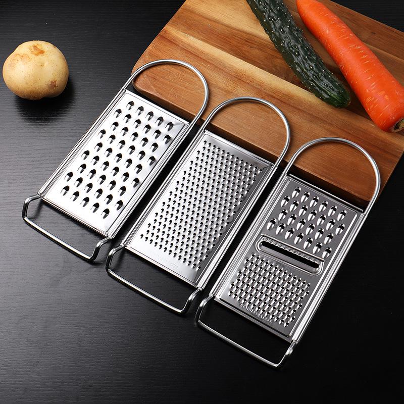Stainless Steel Grater & Julienne Slicer for Potatoes, Fruits, and Baby Food Prep
