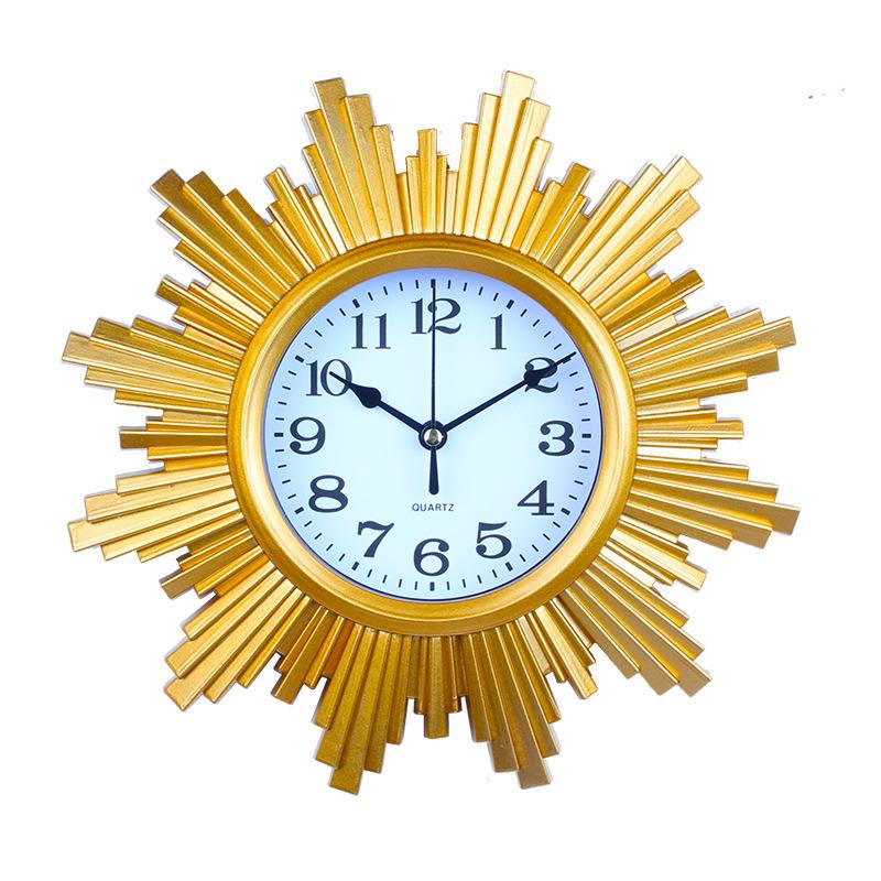 Clock Living Room Simple 25cm Inch Wall Hanging Home Creative Wall Clock Light Luxury Plastic Hanging Watch