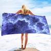 Beautiful Marble Pattern Printing Series Seaside Vacation Beach Towel Swimming Bath Towel