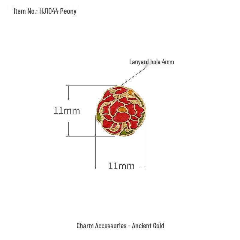 Birth Flower Gourd Bracelet & Necklace: Prosperity & Fortune DIY Bead Accessories