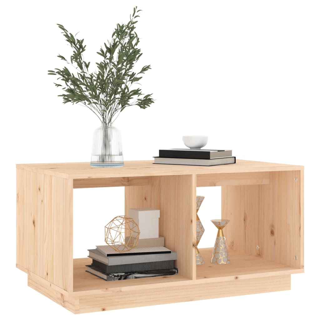  Coffee Table, 80x50x40 Cm, Solid Pine Wood