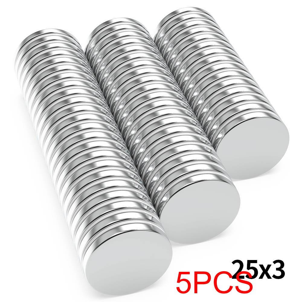 Super Strong Neodymium Magnet N35 NdfeB Permanent Magnetic imanes Round Powerful Magnets Refrigerator 20x2 20x3 20x5 25x2 25x3mm