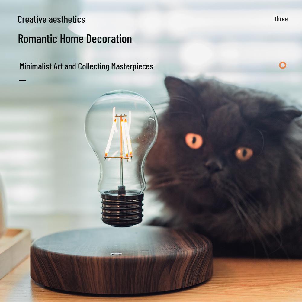 Magnetic Levitation Night Light Bulb for Bedroom Atmosphere Decor