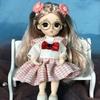Kleidung für Puppen 16-18 cm BJD Ob11 Puppenkleidung Kleid 1/12 Puppenzubehör Anzug Anziehen für Mädchen Spielzeug Geschenk