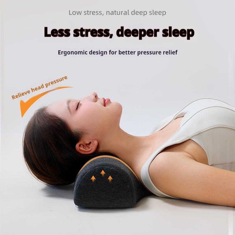 Orthopedic Memory Foam Pillow for Neck Pain Relief Cervical Support & Breathable Sleep - Contour Design Single Sleeper Pillow