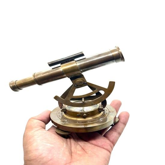 Handmade Brass Alidade Telescope Nautical Compass Base