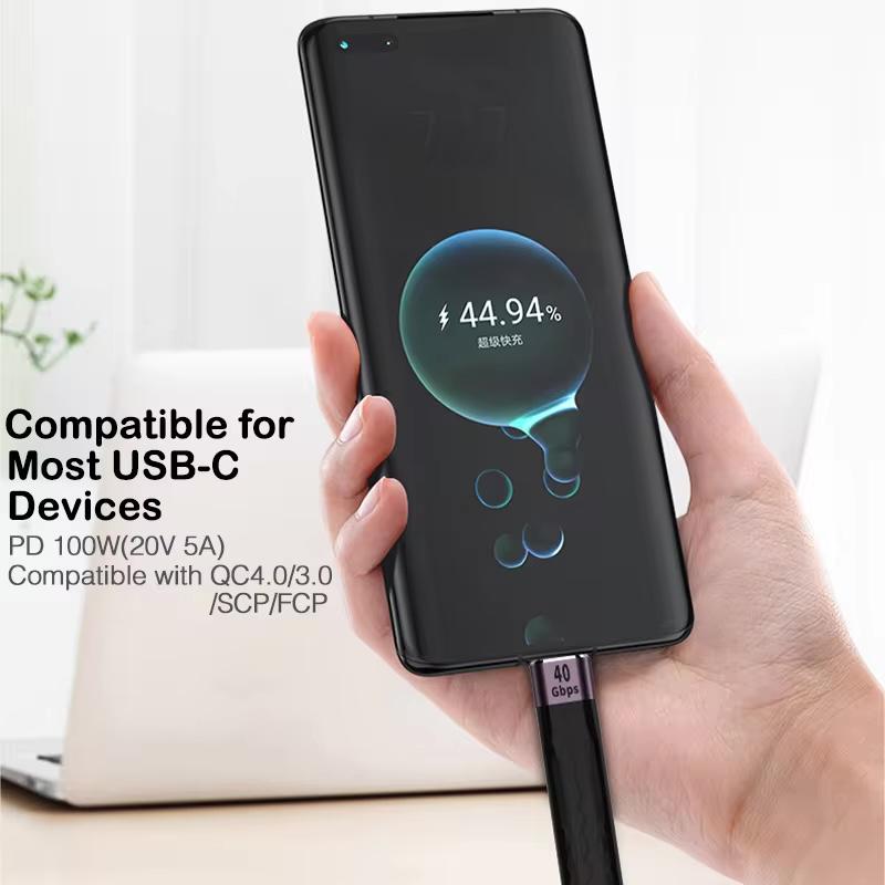 USB 4.0 Gen3 Data Cable PD 100W 5A Fast Charging USB C To Type C Cable Thunderbolt 3 4K@60Hz Cable USB Tipo C 40Gbps Data Cabel