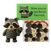 3D Animals Button Highland Cow Craft Kit Plastic Pre-Cut DIY Highland Cow Craft Kit  Indoor Decor