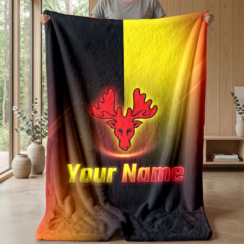 Watford FC Benutzerdefinierter Name Text Flanelldecke Fußball Logo Personalisierte Fleece-Wurfdecke Besonderes Geschenk für Sofa Schlafzimmer Zuhause