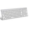 iClever Bluetooth Wireless Japanese JIS Can Connect 3 Devices Full with Numeric Quiet Rechargeable for Silver Keyboard, Layout, Simultaneously, Size,