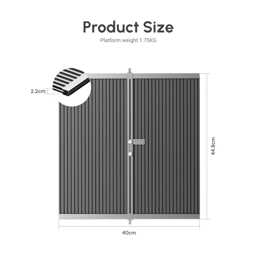 ORTUR Taşınabilir Lazer Kesim Alüminyum Çalışma Masası Tamamen metal Pano Platformu 448x400mm Hızlı Isı