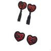 2 Pairs Lace Covers Heart Shape Cover
