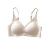 Flocking Strip Soft Support Traceless Underwear Women's No Steel Ring Small Breasts Gather and Close Secondary Breasts Fixed Cup Bra