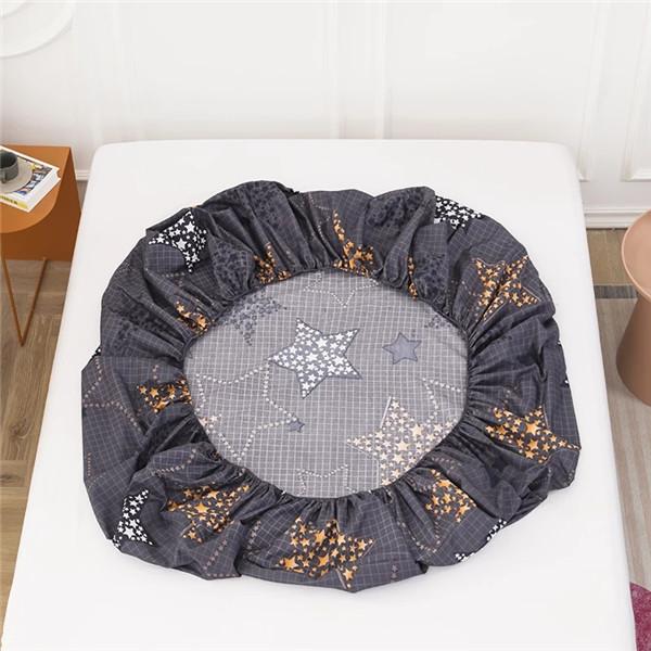 Copriletto con angoli in cotone 2023 Stampa biancheria da letto Coprimaterasso con copriletto elastico Senza federe