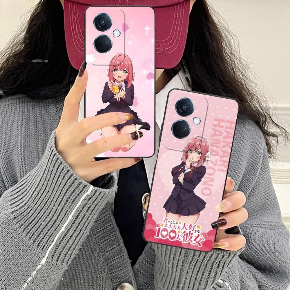 Anime Hakari Hanazono Matte TPU Mobile Phone Case for OPPO Reno 14 13 12 11 10 9 8 7 6 5 F T Pro 5G Colorful Printing Cover