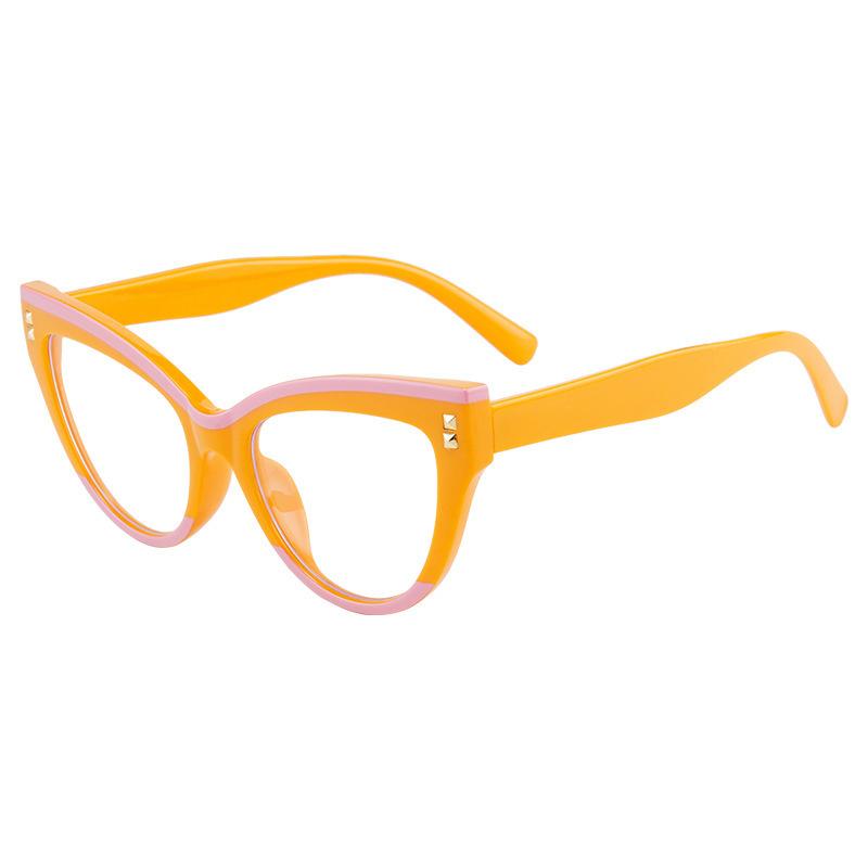 Cat Eye Anti-Blue Light Glasses, Fashion Large Frame Eyeglasses, Ultra Light Stylish Optical Frames