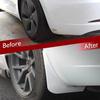 Mud Flaps For Tesla Model 3 2016- Splash Guards Front Rear Fender Protection Mudflaps No Need To Drill Holes (Set Of 4, White)