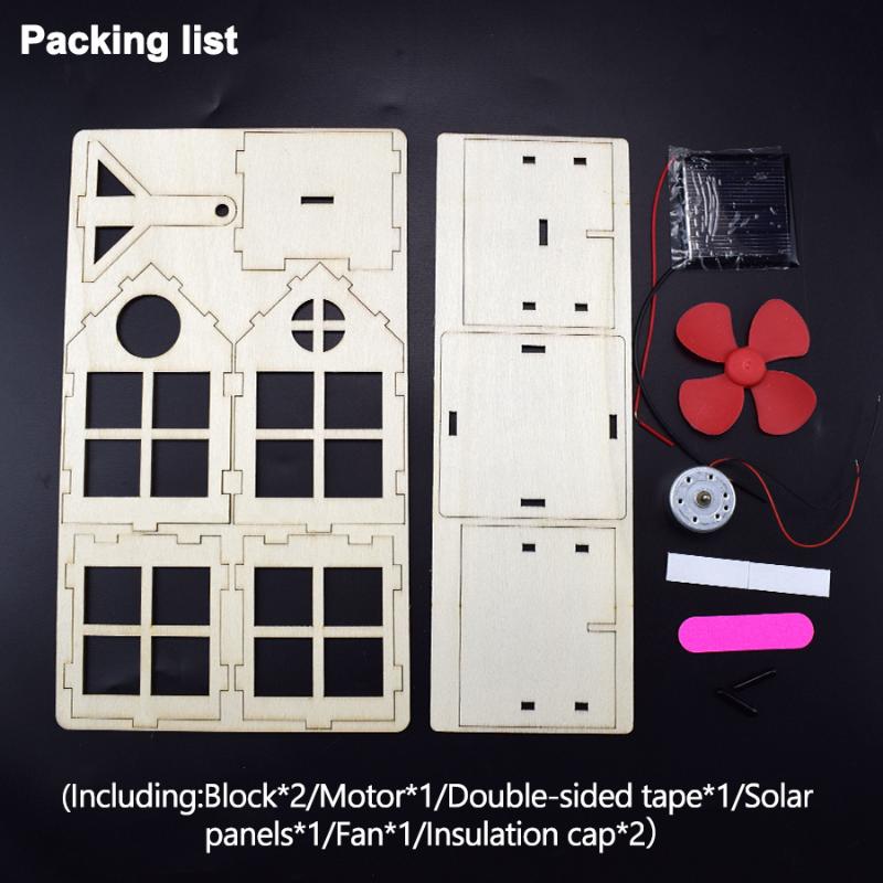 Solar Toy for Boy Windmill Science DIY Physics Educational Kit for Kid Model 2 in 1 Solar Power Technology Experiment Stem Gift