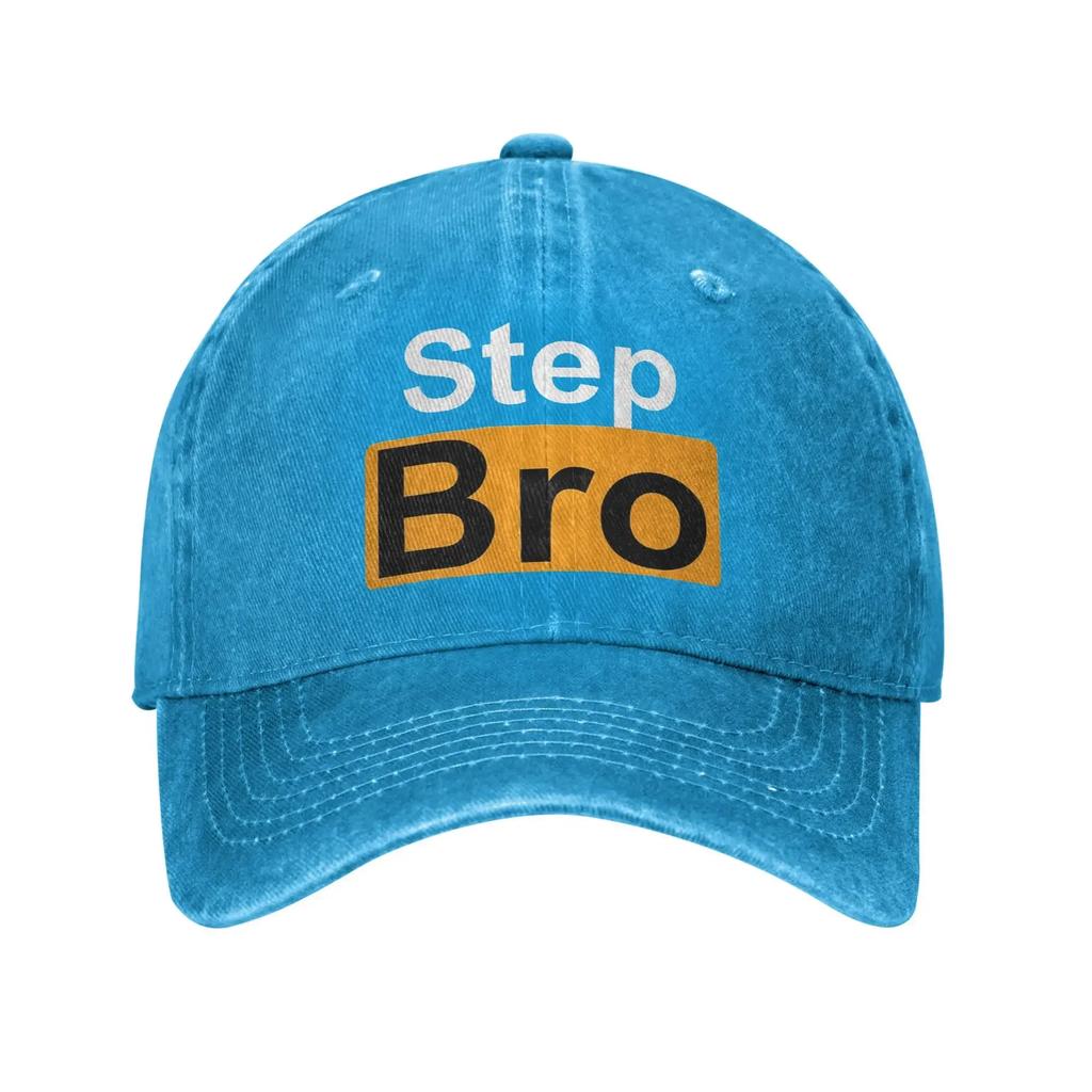 Step Bro Hilarious Novelty Joke Sun Baseball Cap WoUnisex Unisex Washed Hip Hop Hats Wholesale Print Kpop Rock Baseball Caps Gift Idea