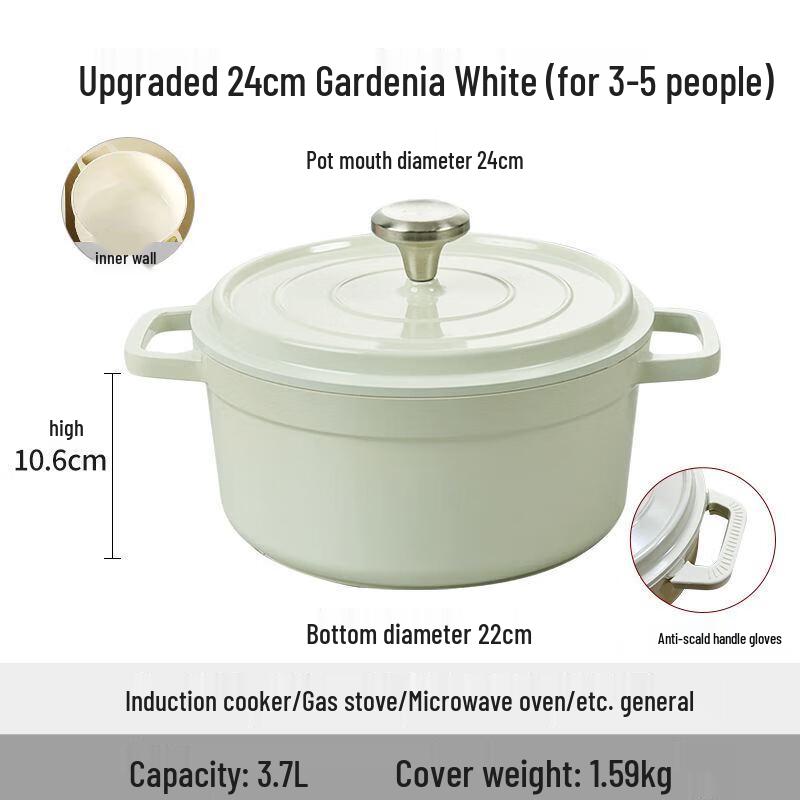 MINGJUE Aluminum Alloy Household Stew Pot