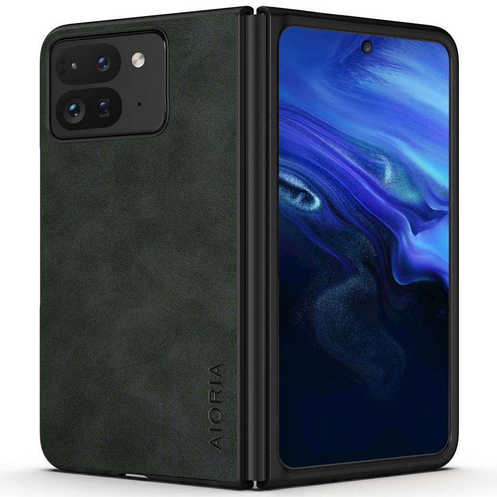 

Чехол для Google Pixel 9 Pro Fold Роскошный чехол из искусственной кожи для Google Pixel 9 Pro Fold Чехол Google Pixel 9 Pro Fold зелёный