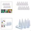 12 Pieces Craft Foam Cones Accessories Decors White Supplies for Activities DIY Art Projects Wedding