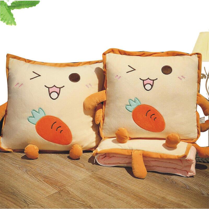 Cartoon Pillow, Quilt, Dual-Purpose Air Conditioner, Creative Cushion, Office Lunch Break, Two In One