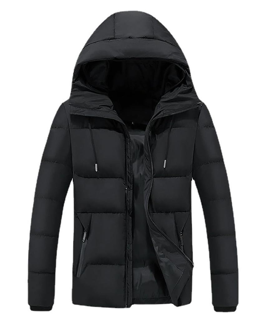 InnoBase Down Padded Short Casual Winter Size Men's Jacket, Coat, Jacket, Jumper, Hooded, Length, Water-Repellent, Lightweight, Cold-Weight,
