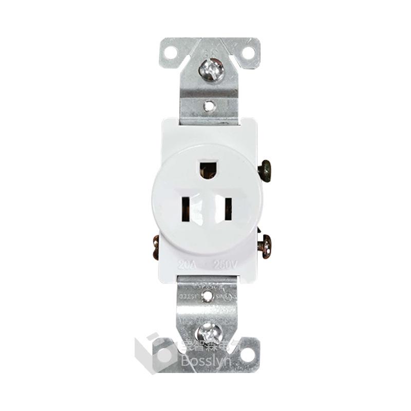Type 118 US Standard 15A/20A Single Gang Power Socket for Home Renovation