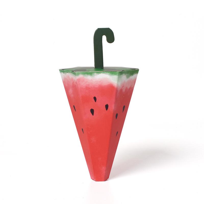 Cartoon Umbrella Candy Folding Box: Cute Paper Packaging for Gifts 14*8.3 cm (Bottom Diameter)